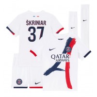 Paris Saint-Germain Milan Skriniar #37 Auswärts Trikotsatz Kinder 2024-25 Kurzarm (+ Kurze Hosen)